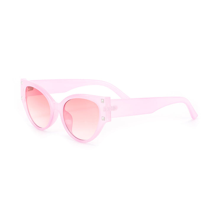 Dame trendy Cat-Eye solbriller med glamorøse aksenter Skanto