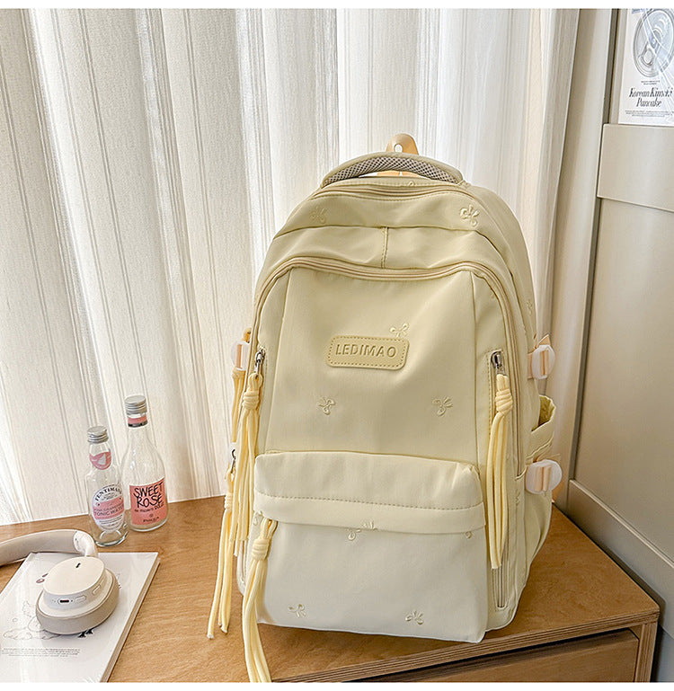 Brodert Motedesign Skole Rygsekk