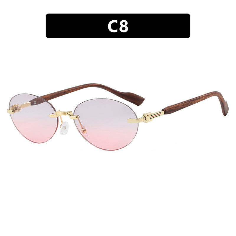 Women's Fashionable Sunglasses in Elegant Retro Style with High-Quality Lenses and Wood Details Skanto