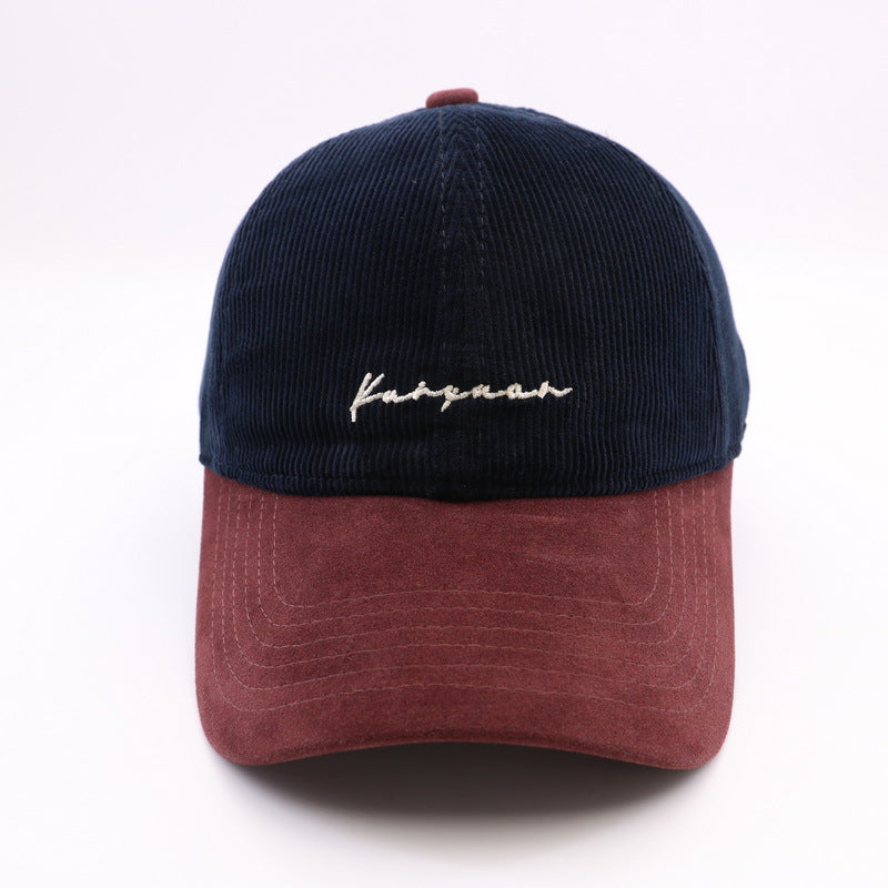 Unisex teksturert kordfløyels baseball caps Skanto