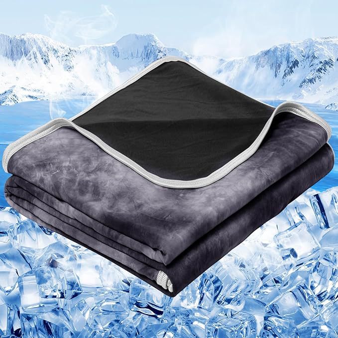 Unisex nan pustende kjøleteppe med temperaturregulerende mikrofiber og fukttransporterende finish Skanto