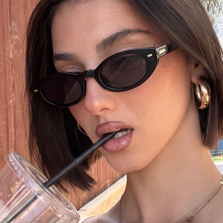 Women's Cat-Eye Sunglasses with Modern Transparent Frame Skanto
