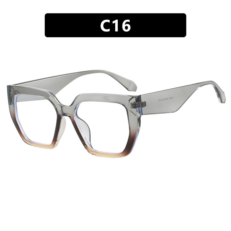 Women's geometric glasses in fashionable tortoise pattern Skanto