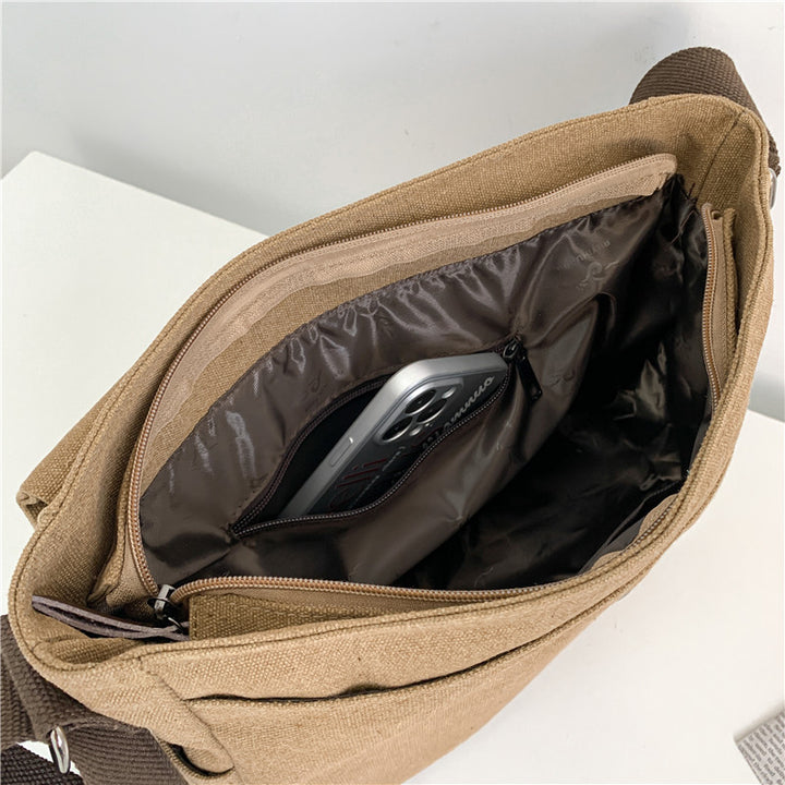 Multifunksjonell messenger bag med justerbar skulderrem Skanto