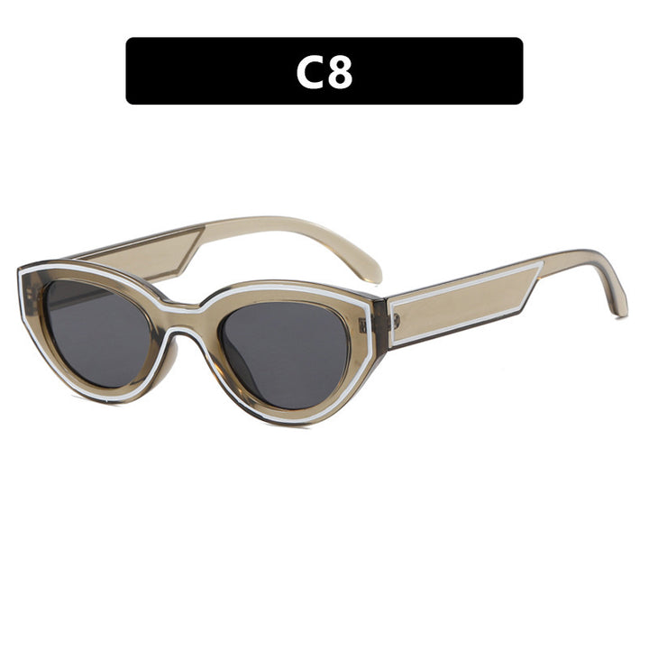 Dame Cat-Eye solbriller med innovativ ramme Skanto