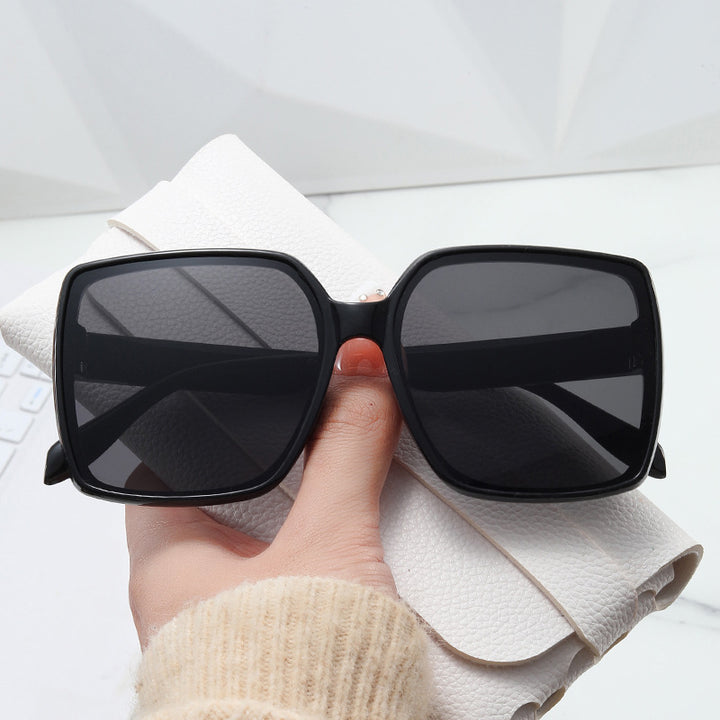 Dame oversized solbriller i moderne skilpadde-design Skanto