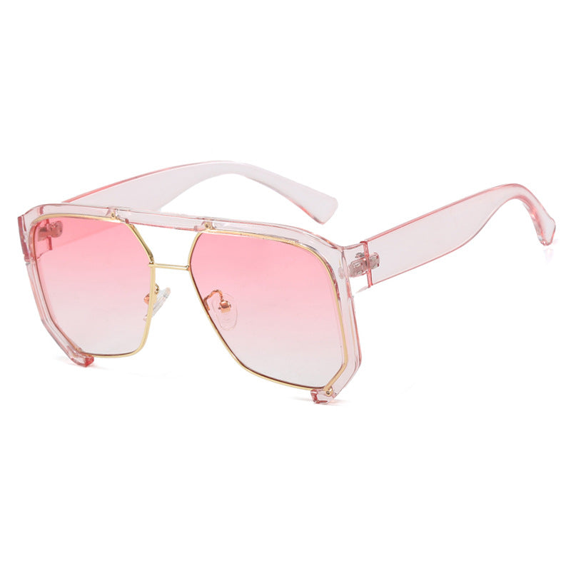 Skanto Women's Fashionable Oversized Sunglasses with Elegant, Faceted Frame Construction Skanto