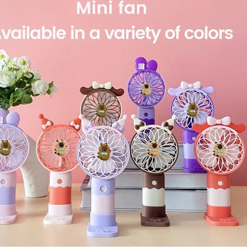 Unisex Bærbar Mini Vifte i kreativt Dyredesign Skanto