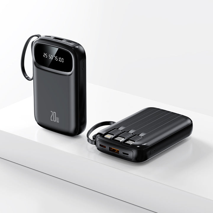Høyytelses powerbank med integrert ladeadapter Skanto