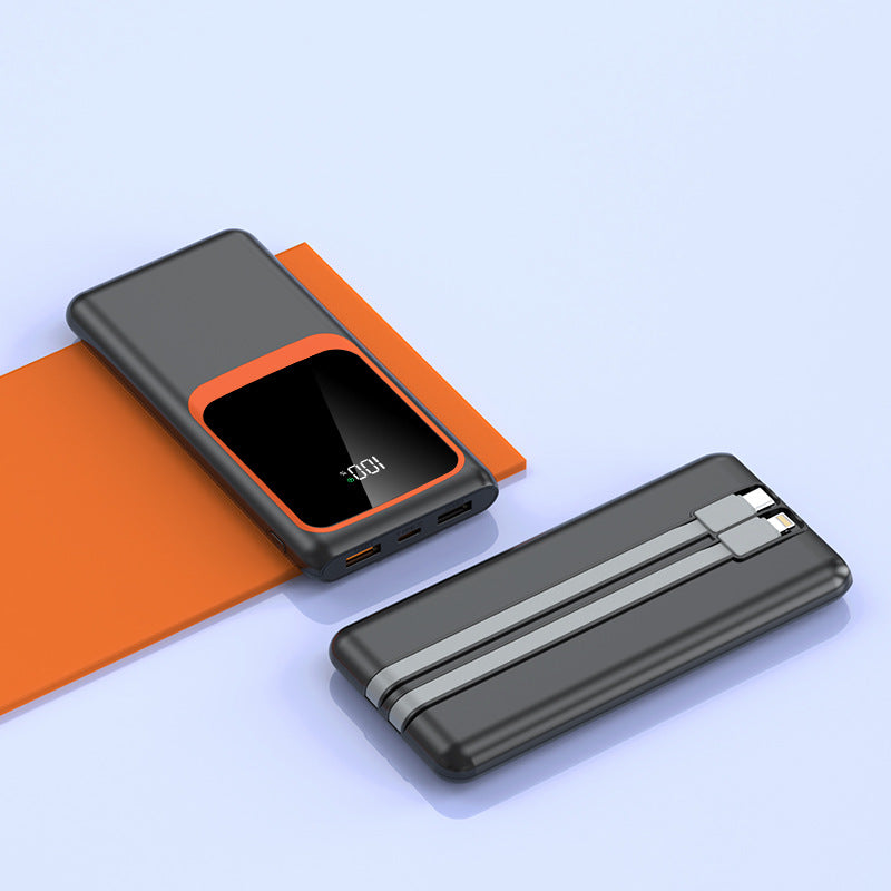 Powerbank med innebygd hurtigladingsfunksjon og digital visning Skanto