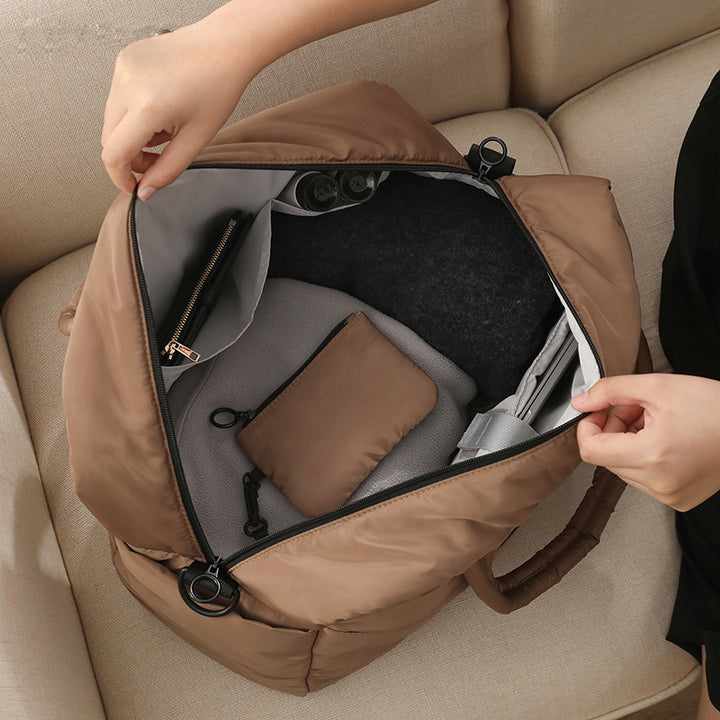 Dames elegant tote bag med avtakbar skulderveske Skanto