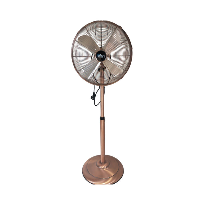Dame Retro-stående vifte med justerbar neigingsvinkel og autonomt ventilasjonssystem Skanto