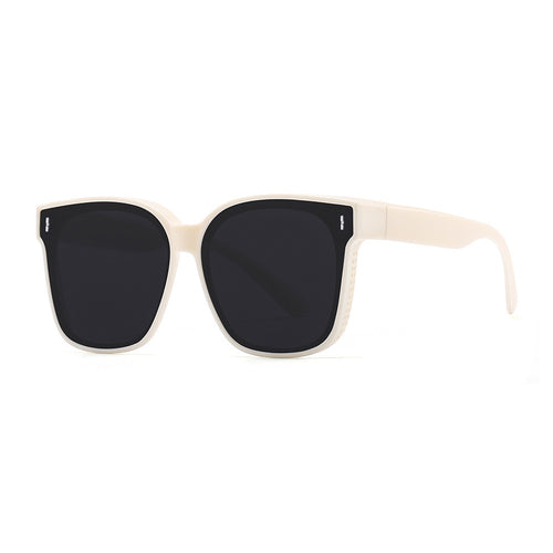 Dame oversized solbriller med stilig ramme Skanto
