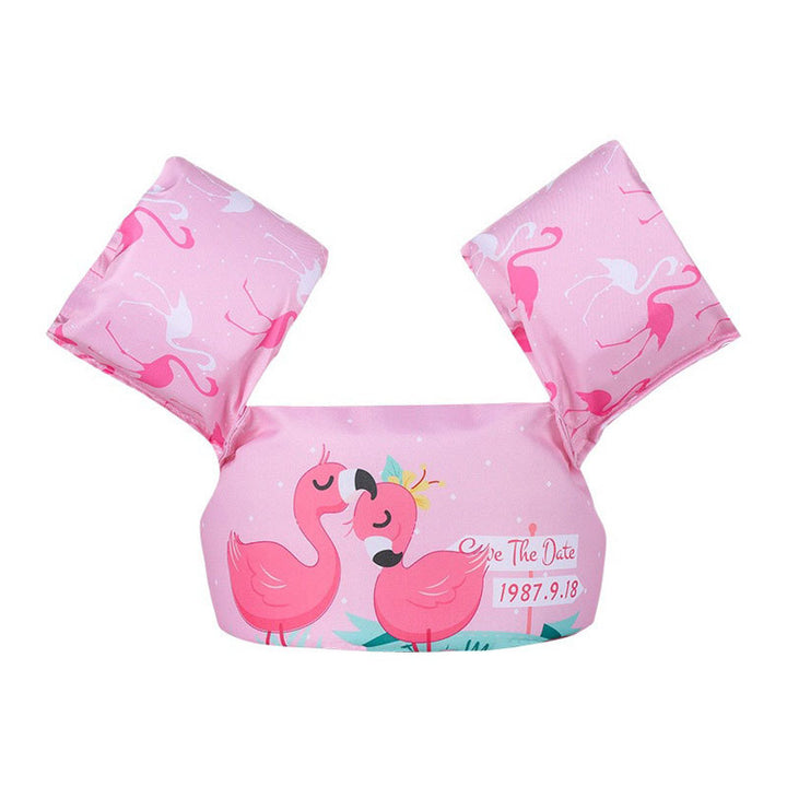 Kvinnes oppblåsbar svømmehjelp med fargerikt flamingo-design Skanto