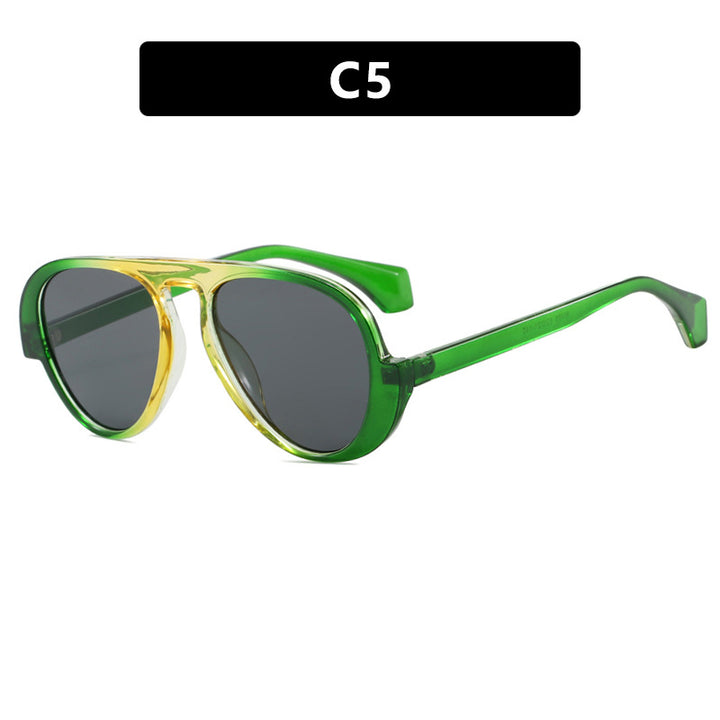 Dame solbrille med unikt retro-ramme og UV-beskyttelse Skanto