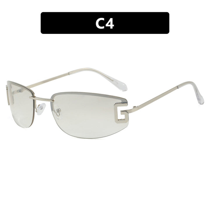 Women's futuristic sunglasses with sporty design and UV protection Skanto