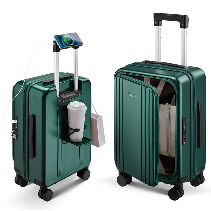 Unisex Smart Hard Shell Trolley Koffert Skanto