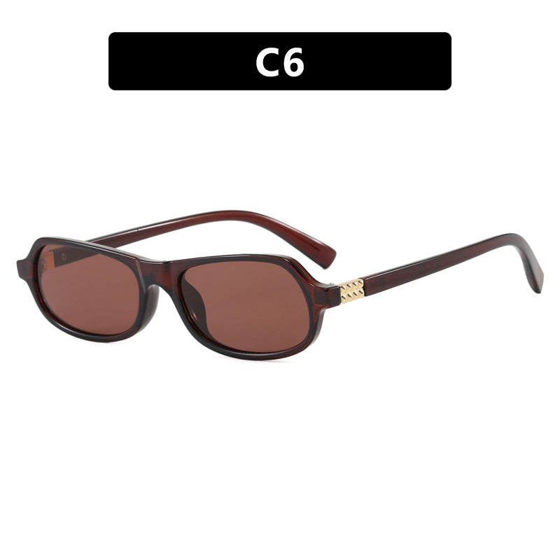 Women's trendy stylish sunglasses with golden accents Skanto