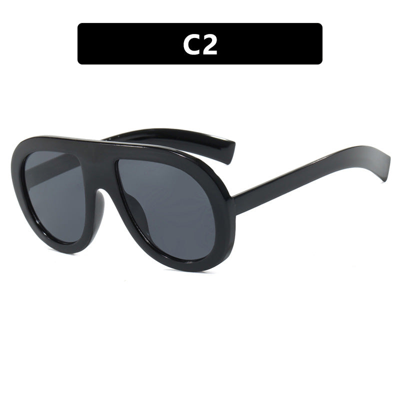 Women's oversized sunglasses in futuristic design Skanto
