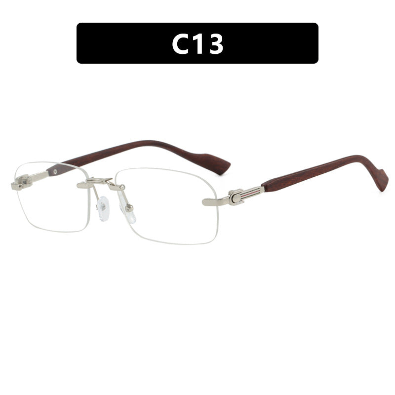 Women's sunglasses with elegant metal frame and stylish wood details Skanto