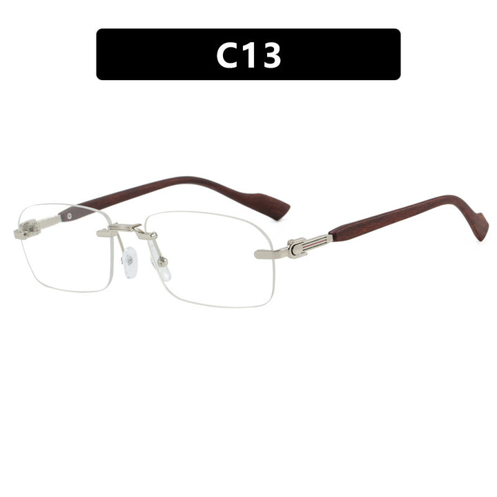 Women's sunglasses with elegant metal frame and stylish wood details Skanto