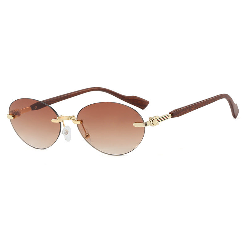 Women's Fashionable Sunglasses in Elegant Retro Style with High-Quality Lenses and Wood Details Skanto