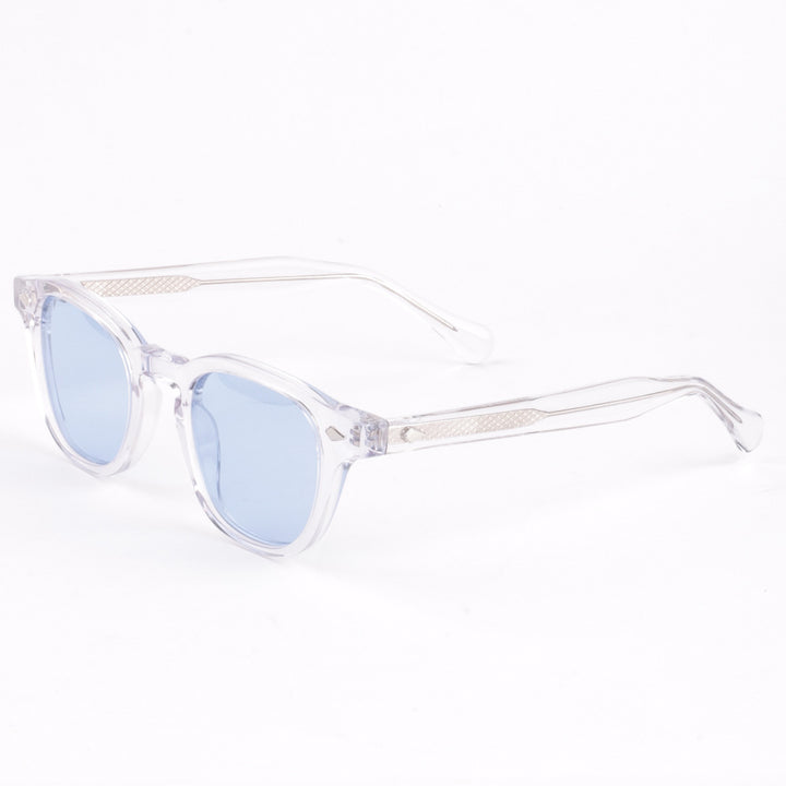 Dame solbrille med eksklusiv geometrisk ramme og polariserte glass Skanto