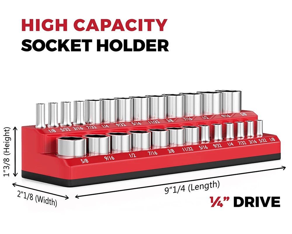 Heavy-Duty Magnetisk Socket Organizer Skanto