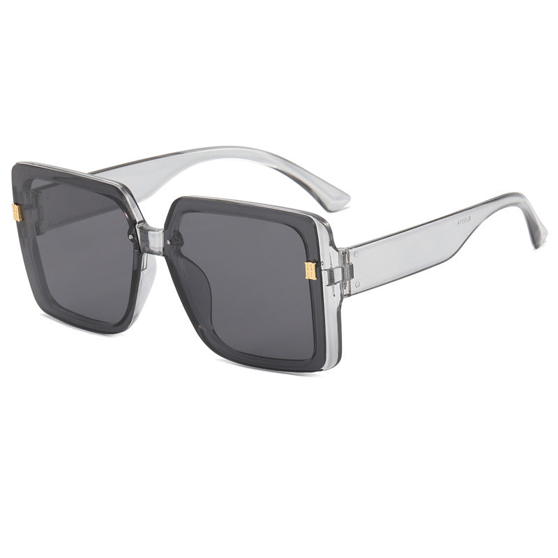 Damer trendy oversized firkantet solbrille Skanto