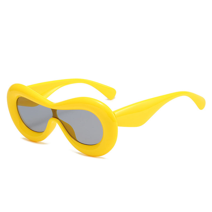 Damer futuristisk øyemaske solbrille Skanto