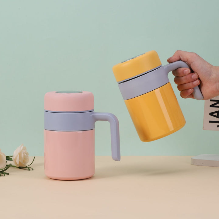 Damer Isoleringsbecher med ergonomisk håndtak og lekkasjesikker lokk Skanto
