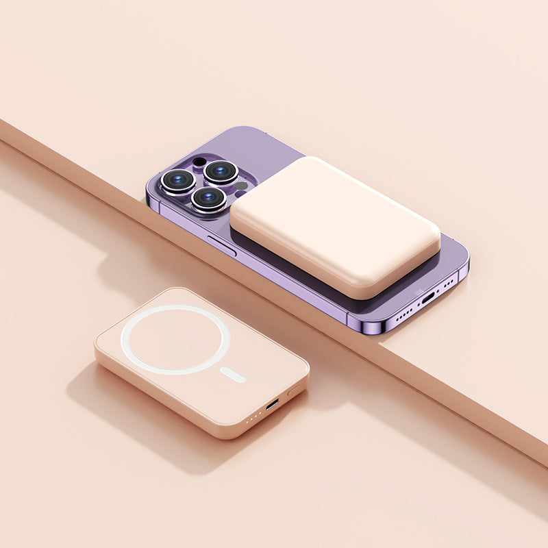 Magnetisk powerbank med Qi-teknologi Skanto