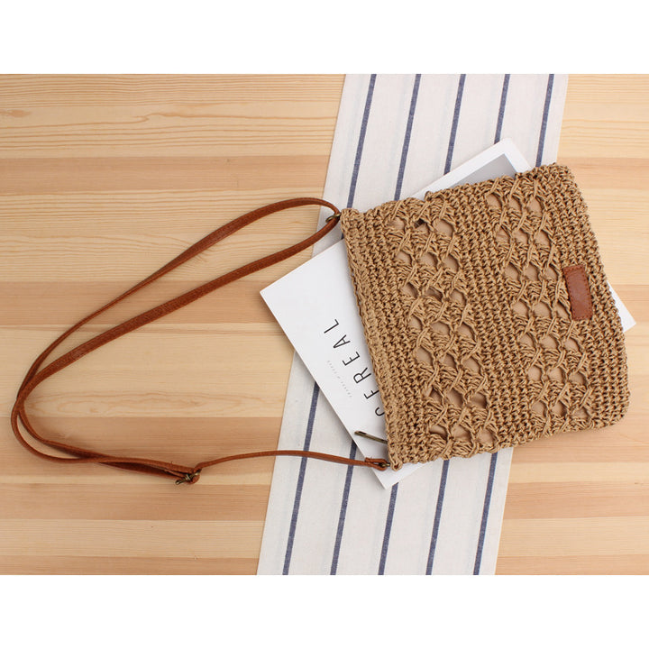 Handbag with modern braided pattern Skanto