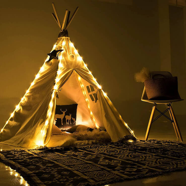 Norvo | LED Solcelle Lyskæde Feelys Vandtætte Kobbertråd Udelampe Feelys