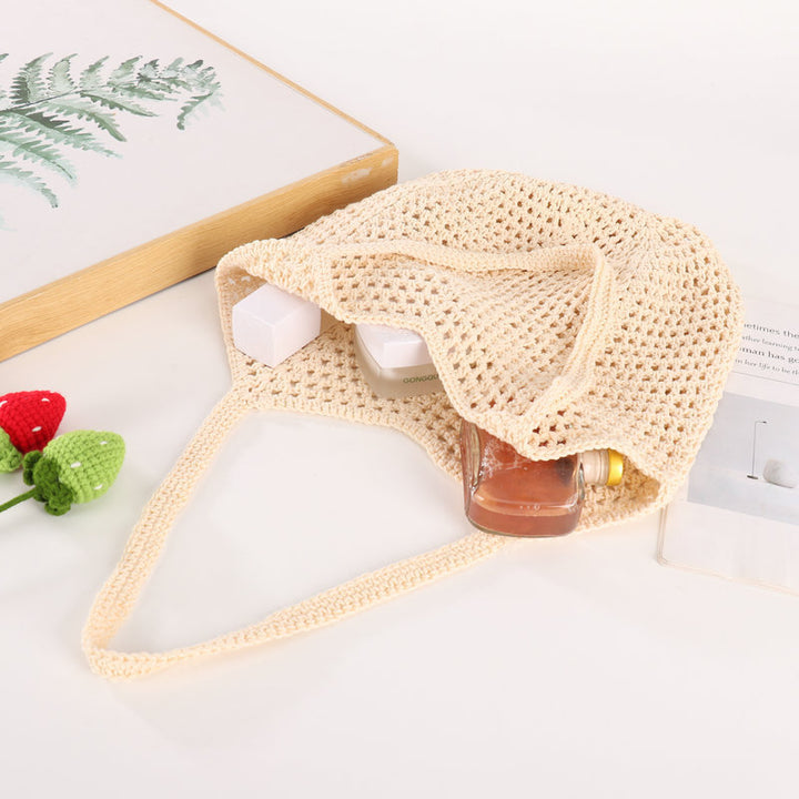 Håndvevd jute tote Skanto