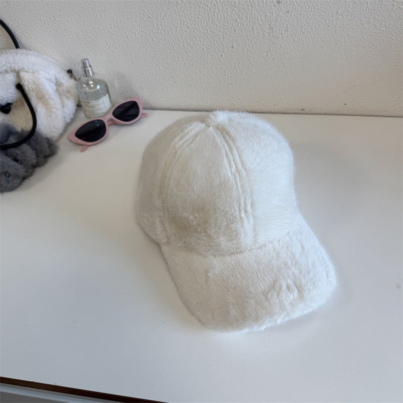 Unisex Plüsch Fuskepels Baseball Caps Skanto