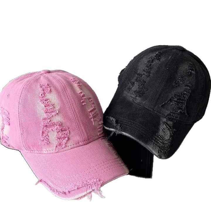 Unisex Slittet Denim Kappe Skanto