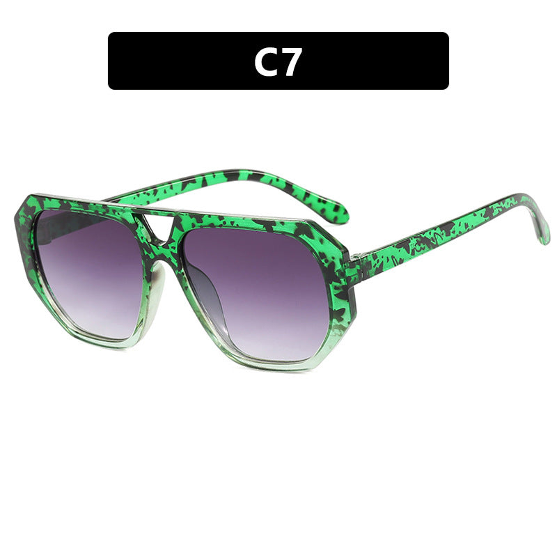 Women's sunglasses in trendy hexagon design with UV protection Skanto