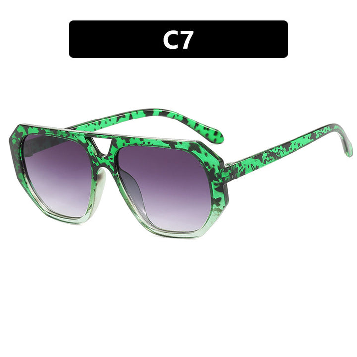 Women's sunglasses in trendy hexagon design with UV protection Skanto