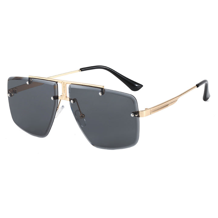 Dame moteriktig oversized solbrille Skanto