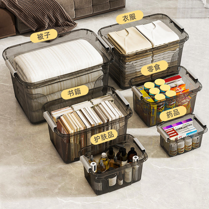 Women's Storage Box with Transparent Lid and Large Volume Skanto