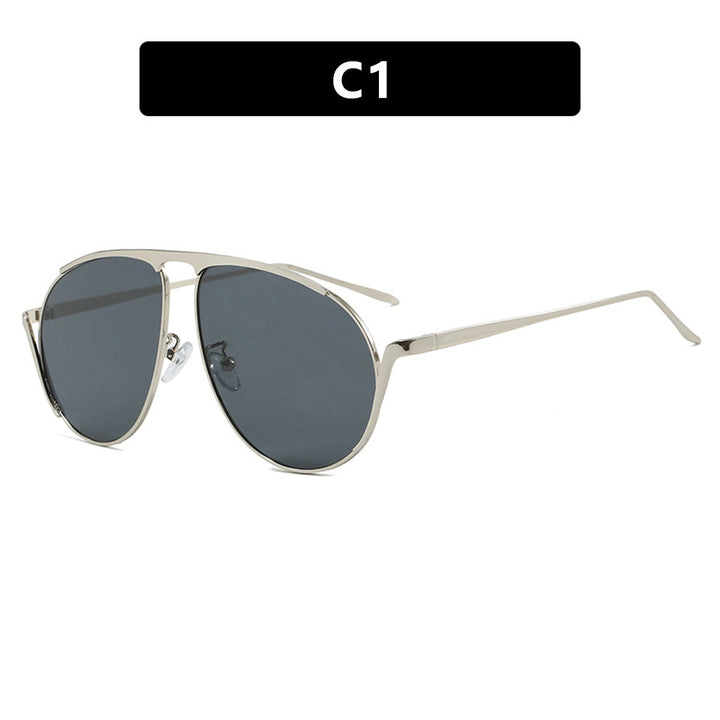 Women's Fashionable Pilot Sunglasses with Polarized Lenses and Elegant Metal Frame Skanto