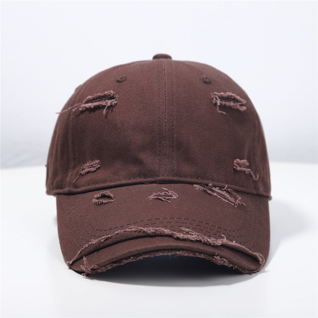 Menns Slitt Klassisk Bomull Baseball Cap Skanto