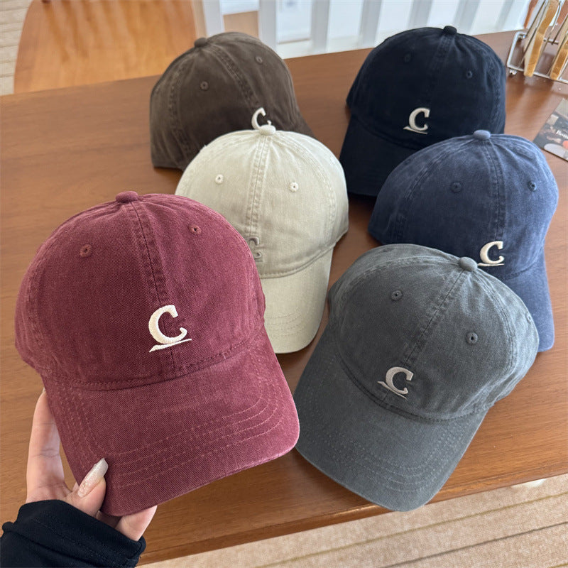 Herre Vintage-Inspirert Vasket Denim Caps Skanto