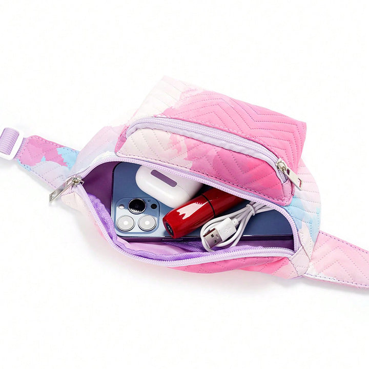 Belt bag med hjerteformet design og flere rom Skanto