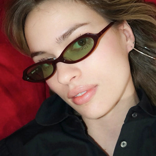 Women's elegant sunglasses in stylish oval design Skanto