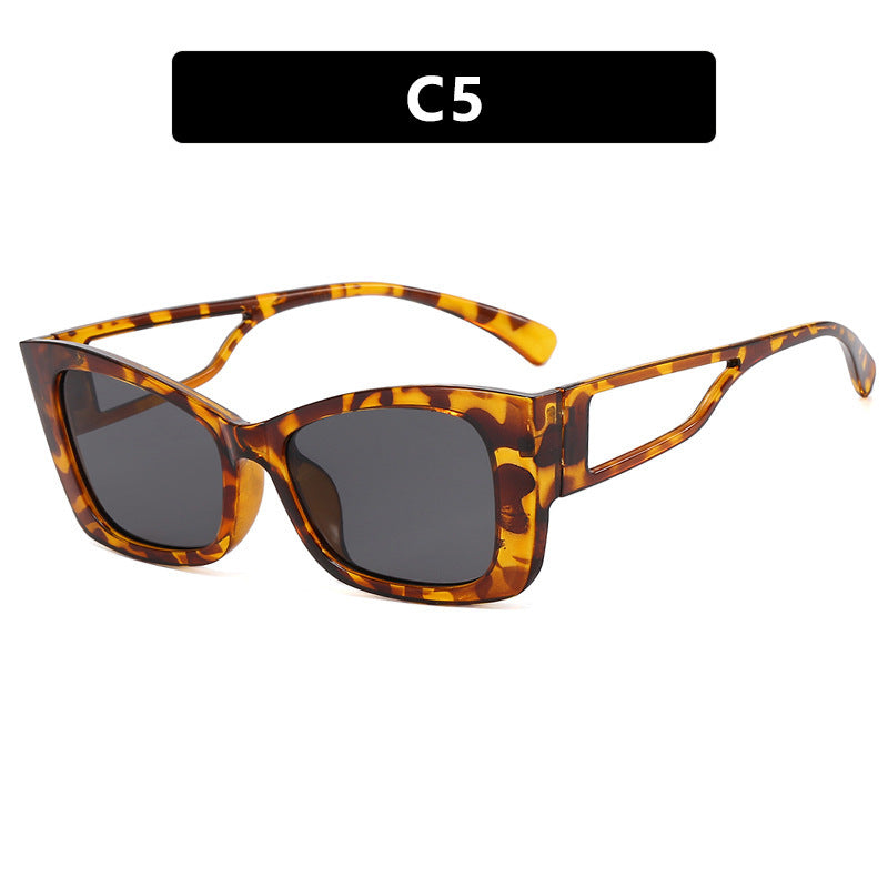 Dame moteriktig solbrille med innovativ ramme Skanto