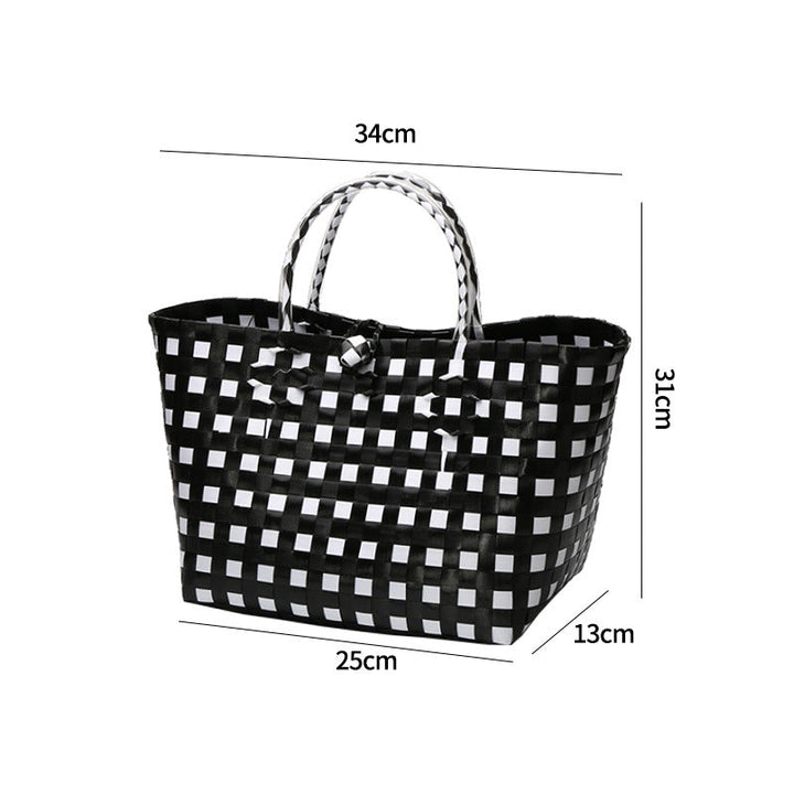 Stor kapasitet vevd handlebag Skanto