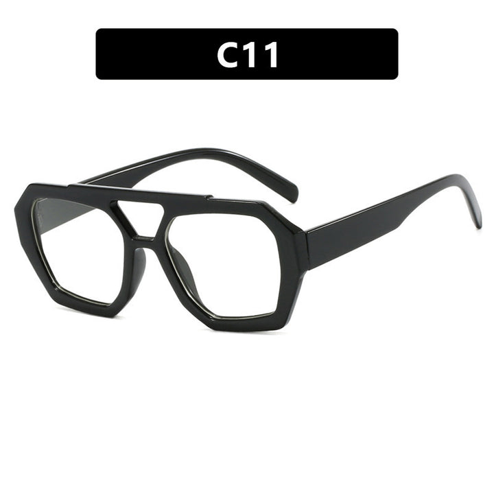 Dame geometrisk solbrille med luksuriøst design Skanto