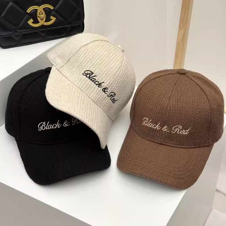 Kvinne Brodert Casual Strikket Baseball Caps Skanto